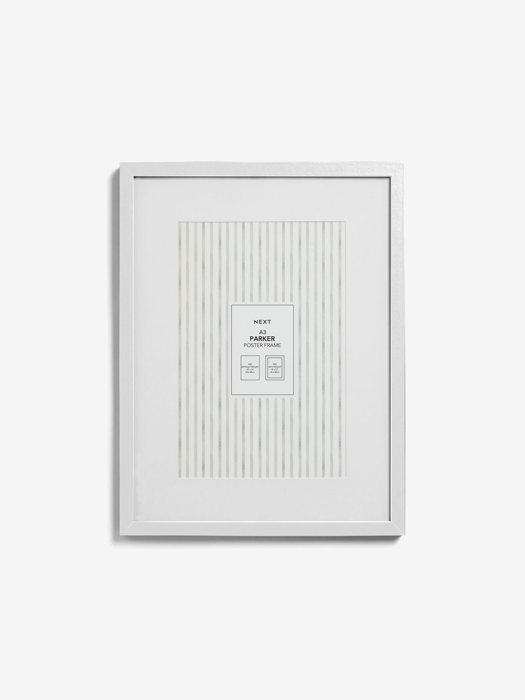Parker white large poster photo frame (British brand)