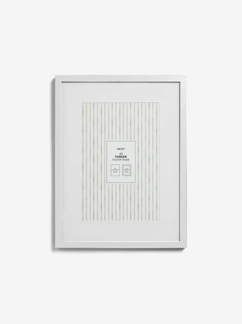 Parker white large poster photo frame (British brand)