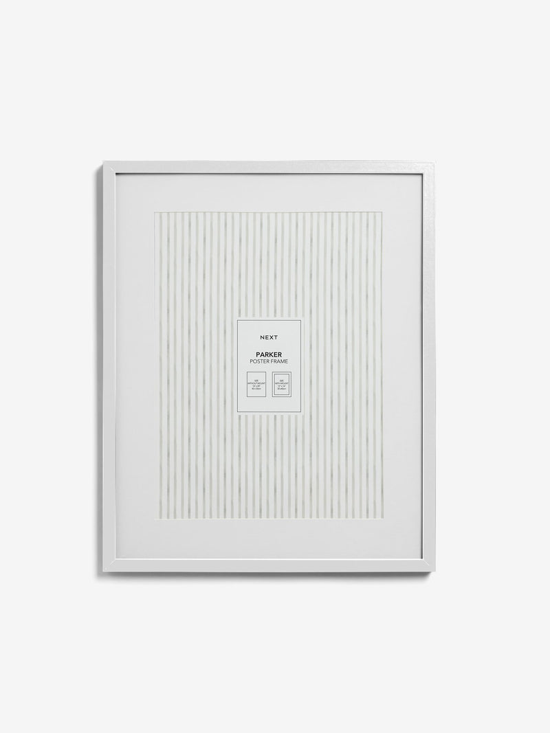 Parker white large poster photo frame (British brand)