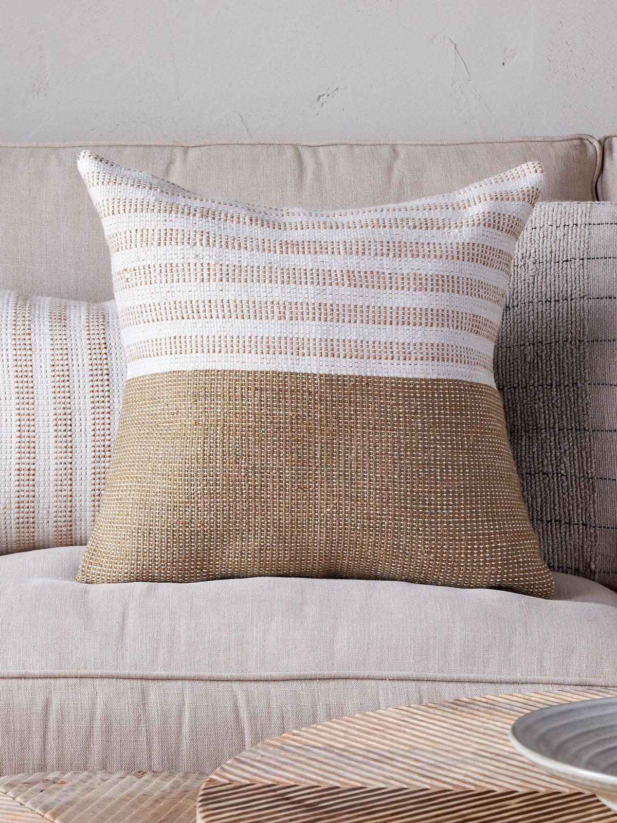 Nkuku cushion cover moss green 50x50cm - British product