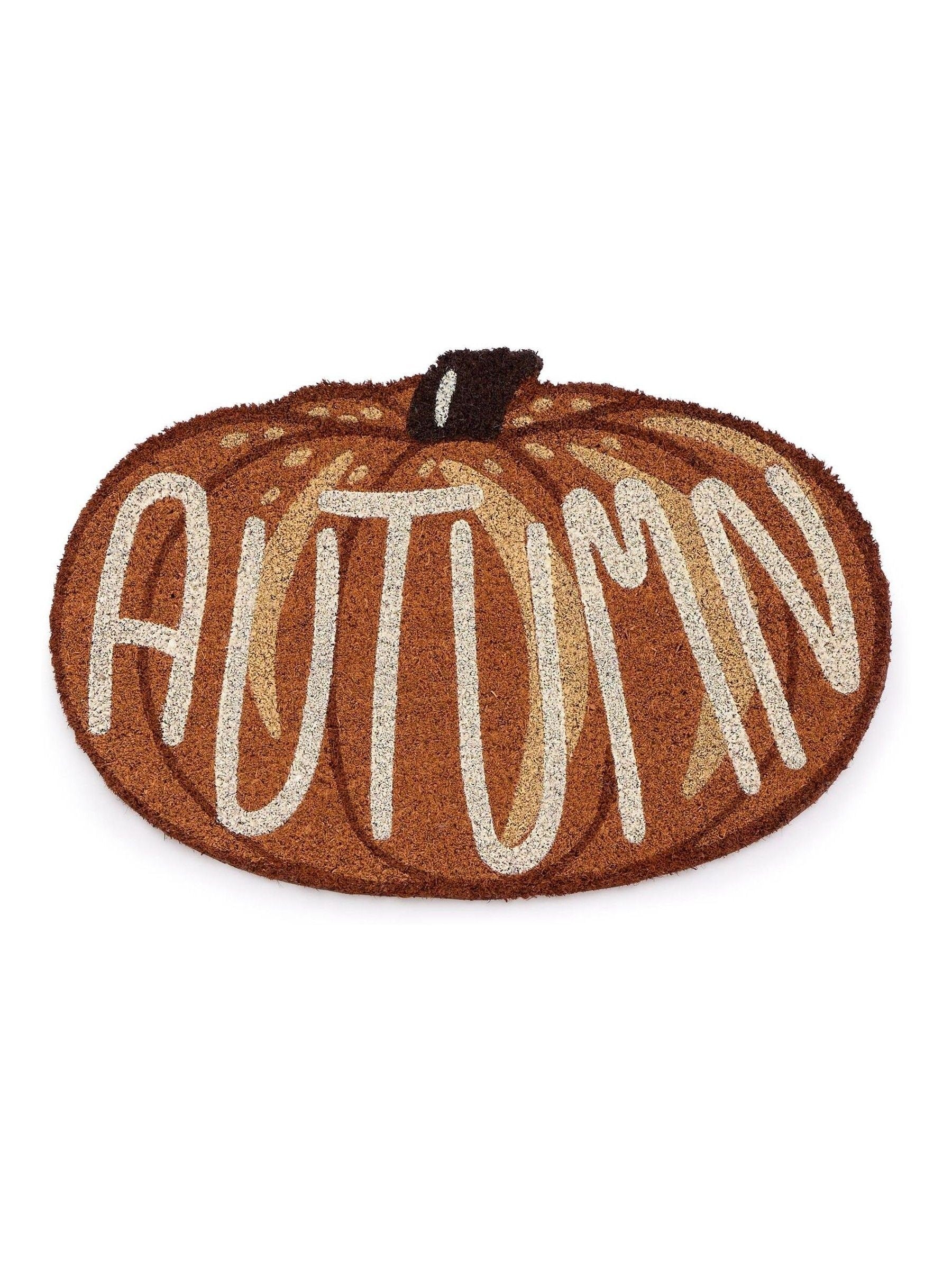 My Mat pumpkin-shaped autumn coir doormat 45x75cm - British product