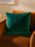 Furn Emerald/Moss Meridian Velvet 45 x 45cm Cushion Cover