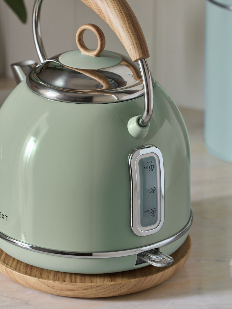Sage green Malvern electric kettle 1.7L (British brand)