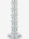 Dar Lighting polished chrome crystal table lamp 57cm, UK version