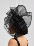 Jon Richard Black Large Hat Fascinator, UK version