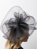 Jon Richard Black Large Hat Fascinator, UK version