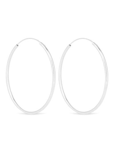 Boucles d'oreilles créoles 50 mm en argent sterling 925 Simply Silver Next - Achetez en ligne sur McGrocer