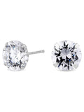 Simply Silver Sterling Sølv 925 Cubic Zirconia Øredobber med stift
