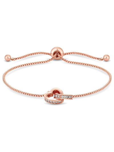 Jon Richard Goldfarbenes Kristall-Herz-Armband
