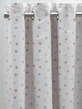 Pink Scandi Spot eyelet blackout curtains (British brand)