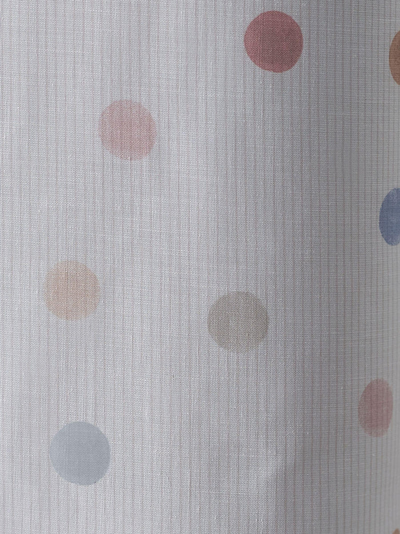Pink Scandi Spot eyelet blackout curtains (British brand)