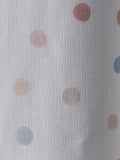Pink Scandi Spot eyelet blackout curtains (British brand)