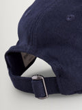 Sporty & Rich navy Vendome wool hat, imported from the UK