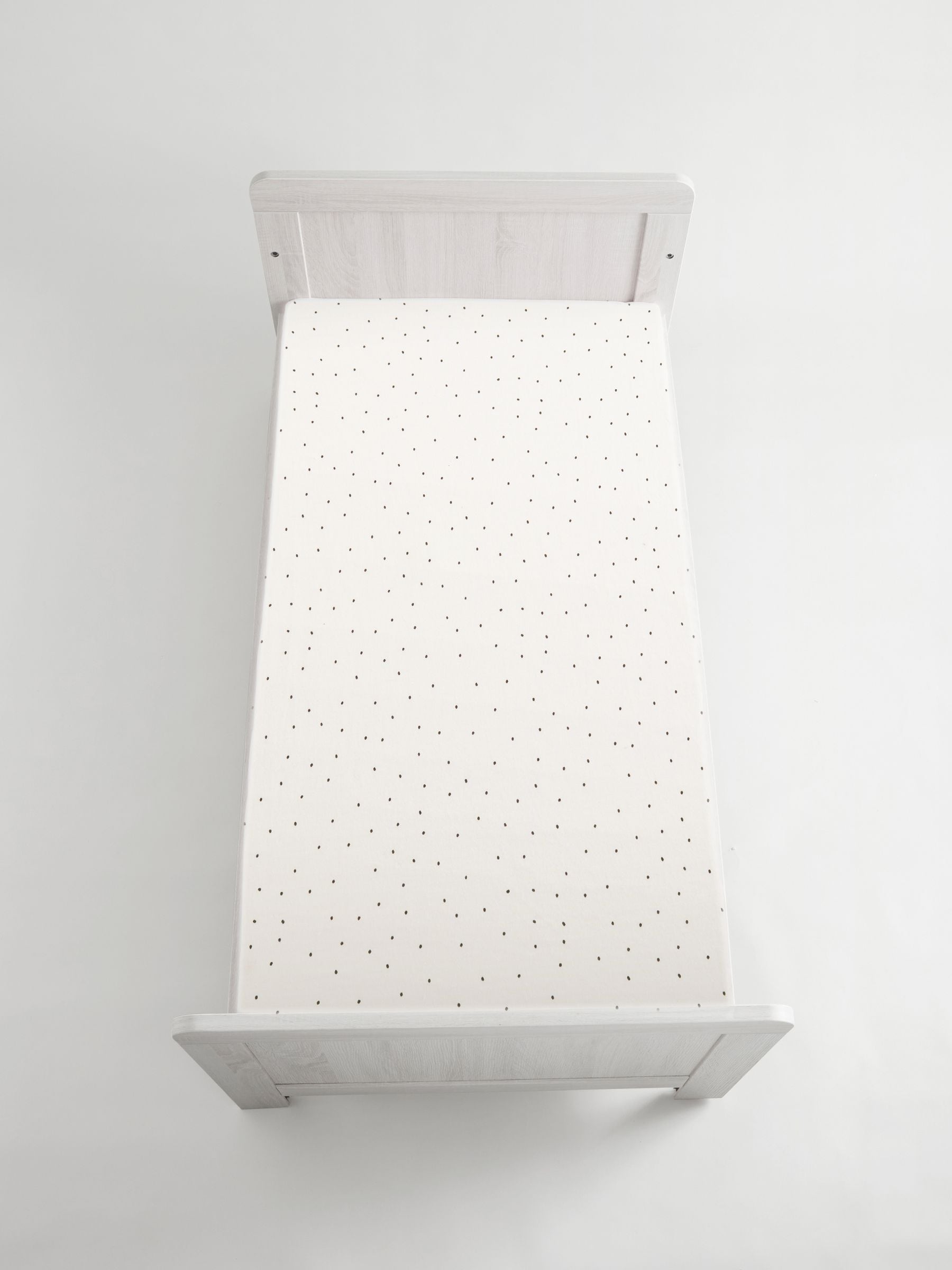 White/Grey Speckle baby fitted sheets 2 pack (British brand)