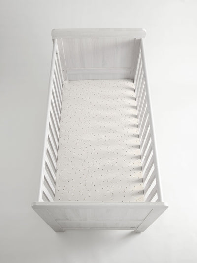 Draps-housses pour bébé en jersey de coton 100 % blanc/gris moucheté Next 2 Pack - Achetez en ligne chez McGrocer