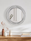 Silver Wire 90cm Wall Mirror