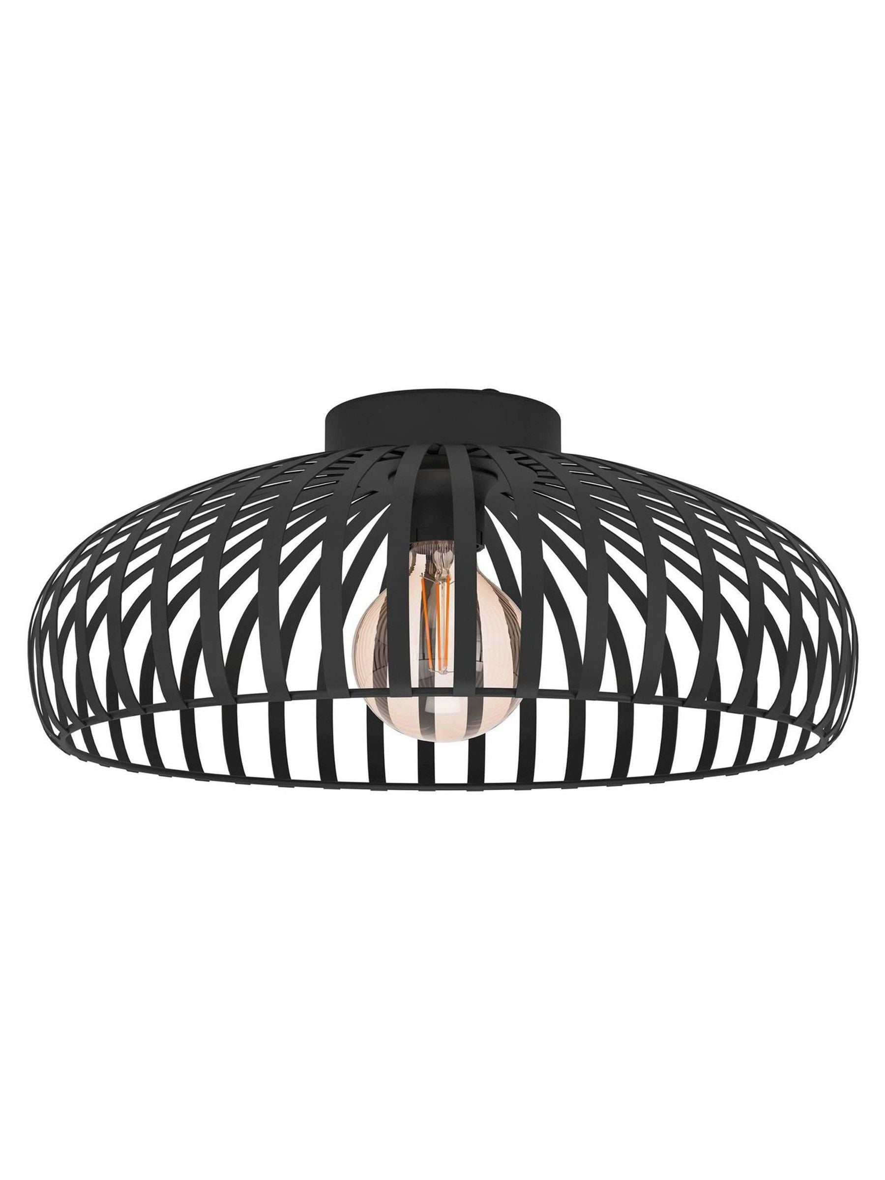 Eglo black flush ceiling light 43cm, UK version