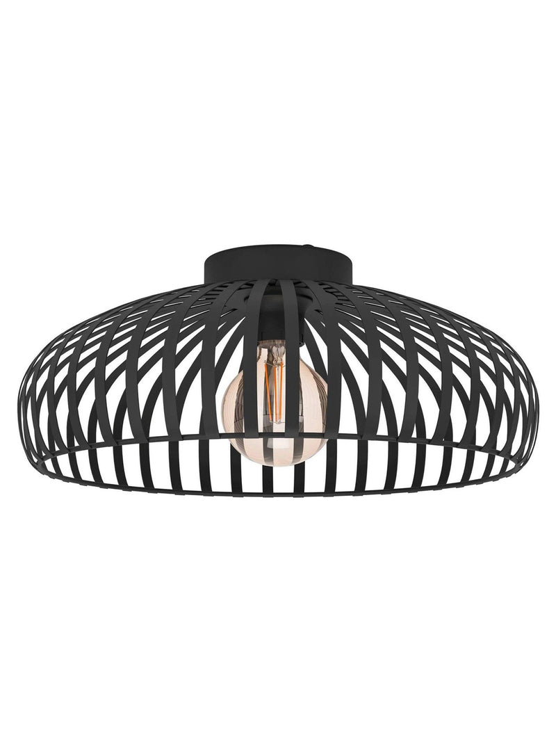 Eglo black flush ceiling light 43cm, UK version