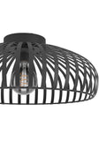 Eglo black flush ceiling light 43cm, UK version