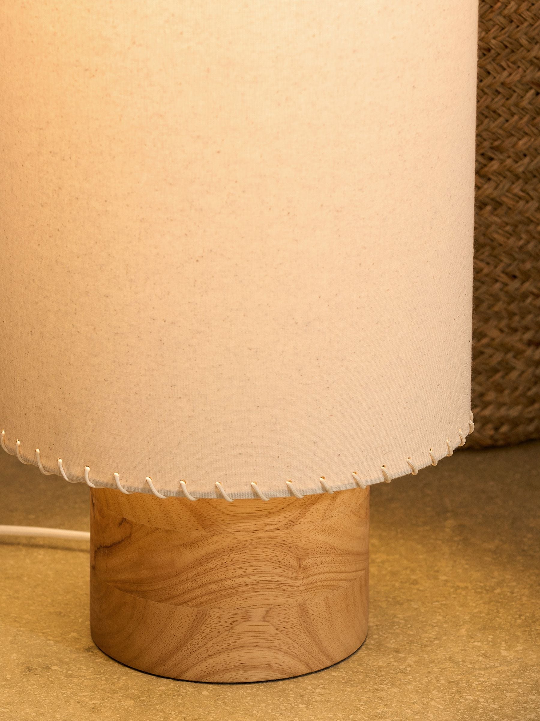 MADE.COM Neutra floor lamp white fabric shade UK version