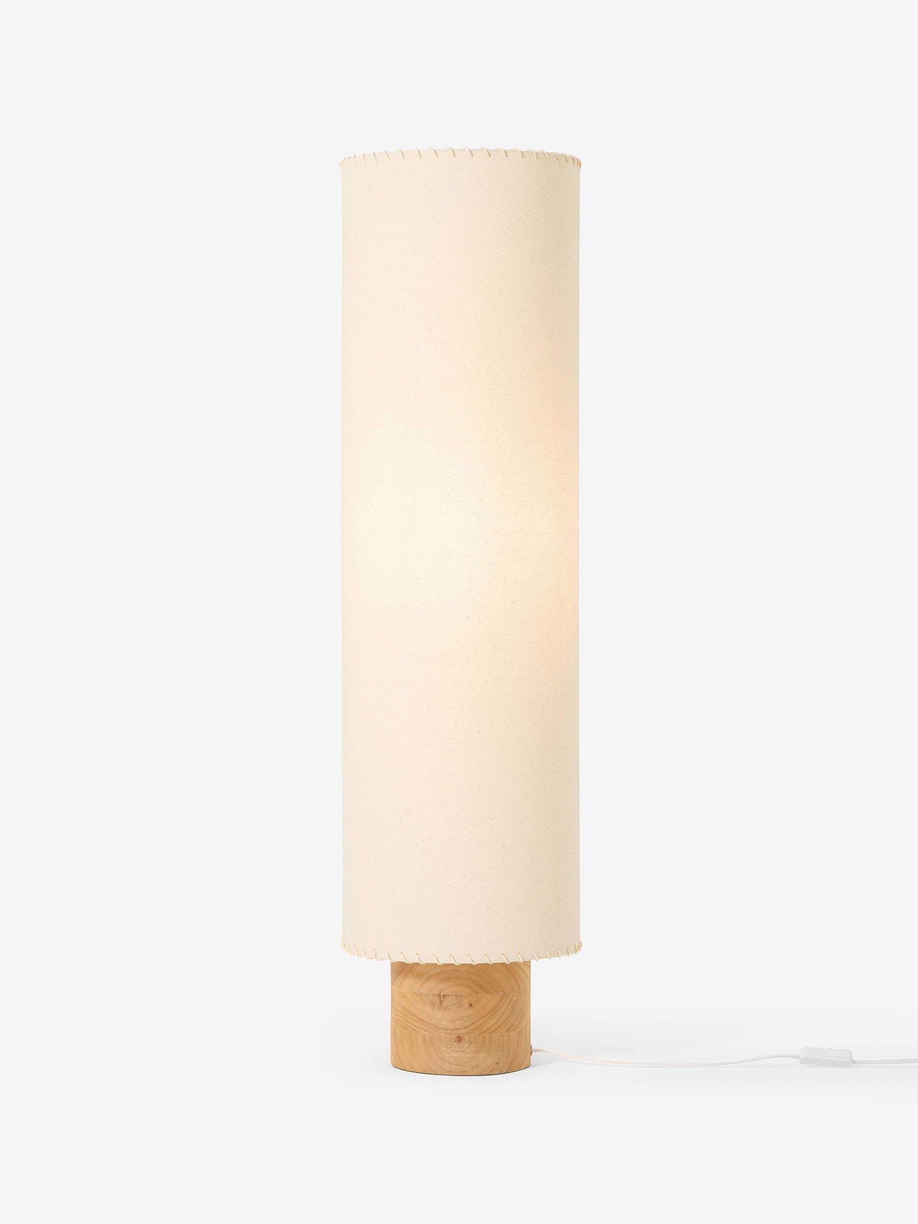 MADE.COM Neutra floor lamp white fabric shade UK version