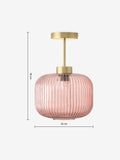 MADE.COM Pink Briz flush ceiling light, imported from the UK