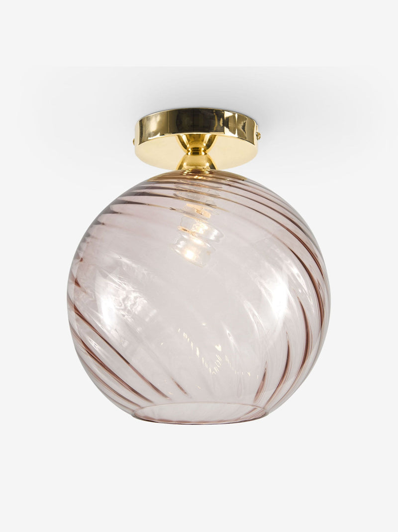 MADE.COM pink Ilaria flush ceiling light 28cm (British brand)