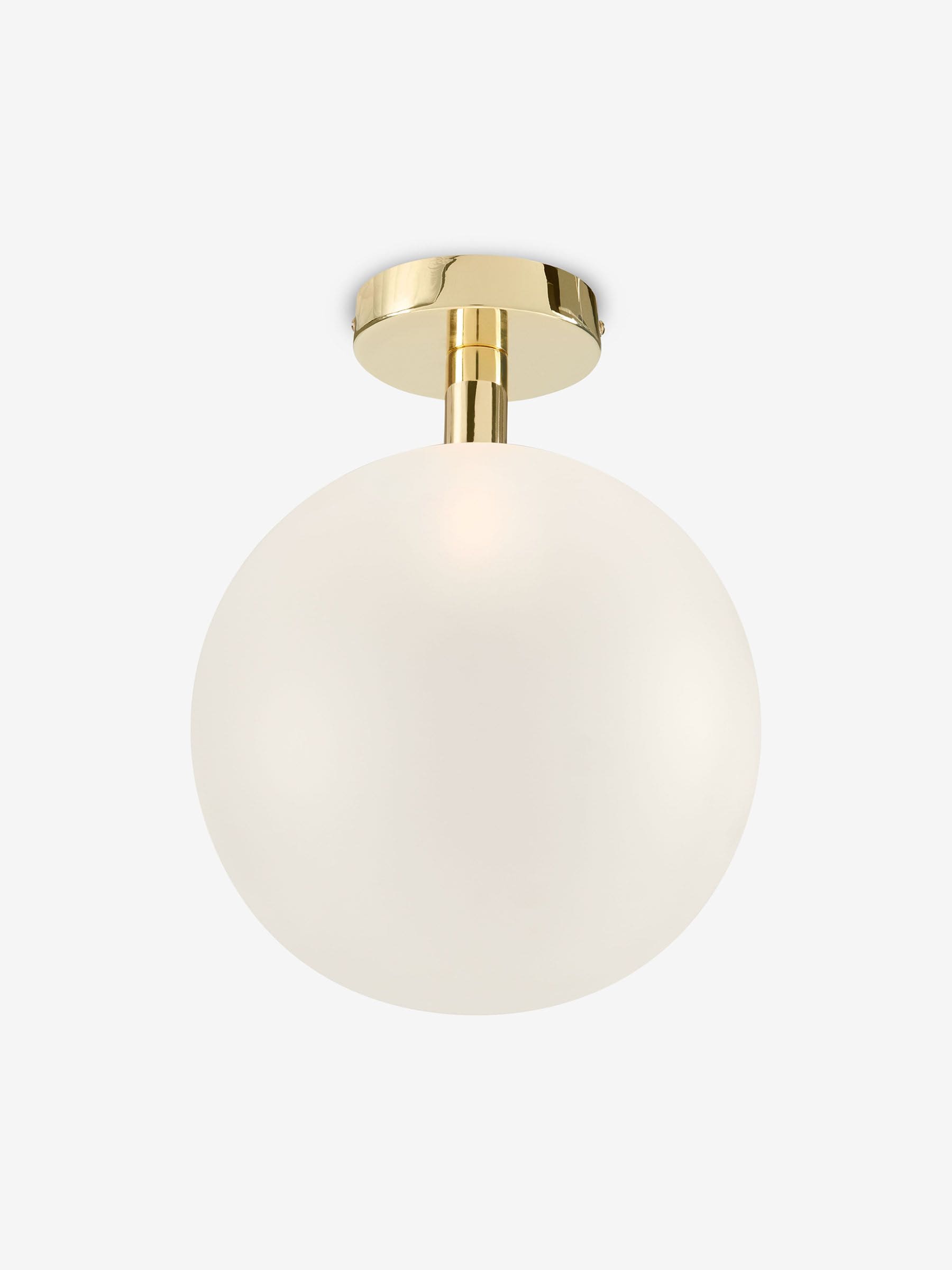 MADE.COM White Boll flush ceiling light 25cm diameter, imported from the UK