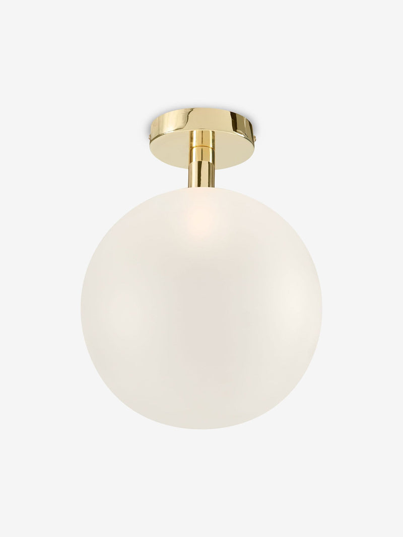 MADE.COM White Boll flush ceiling light 25cm diameter, imported from the UK