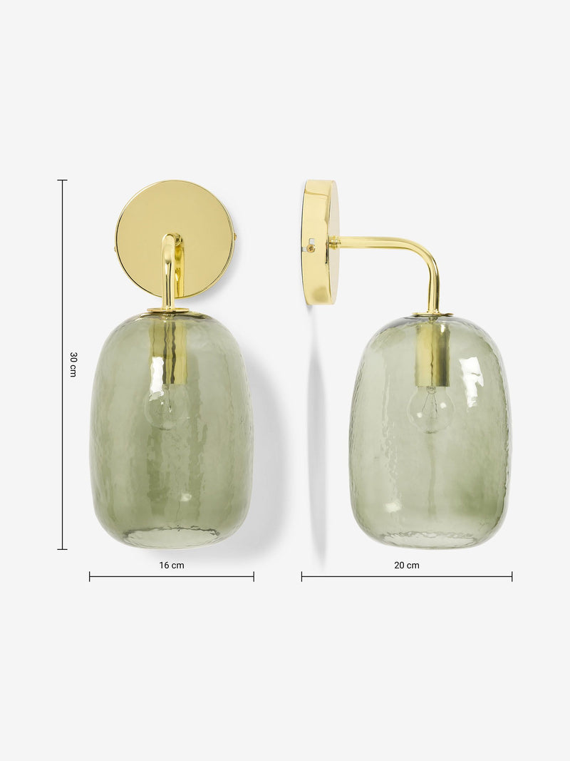 MADE.COM Green Lykke wall light 35cm, UK version