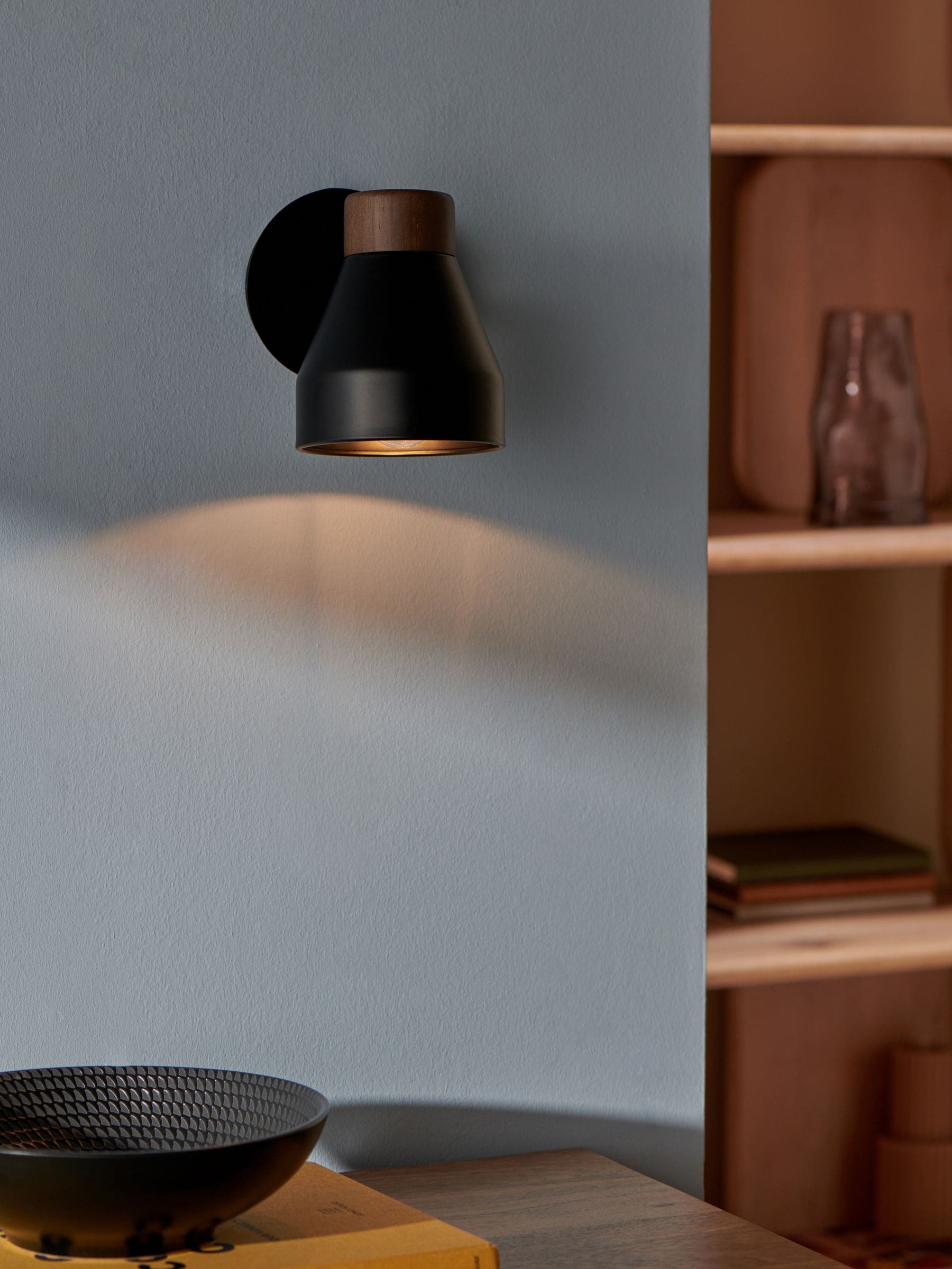 MADE.COM Black Albert Wall Spotlight