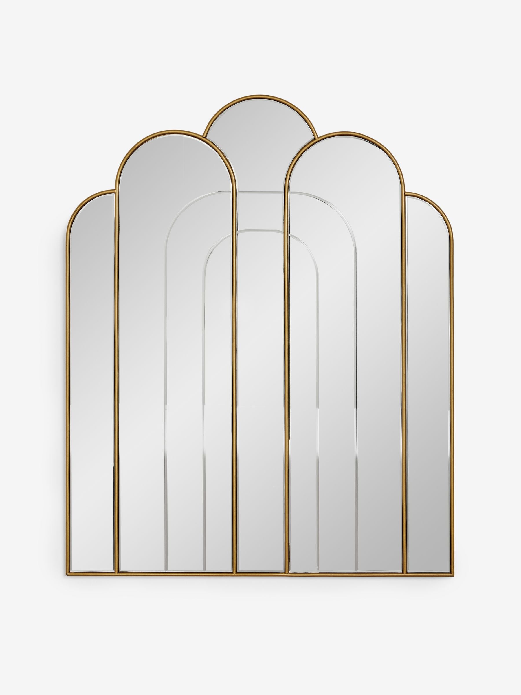 Clarke & Clarke gold arched mirror 100x80cm, UK version