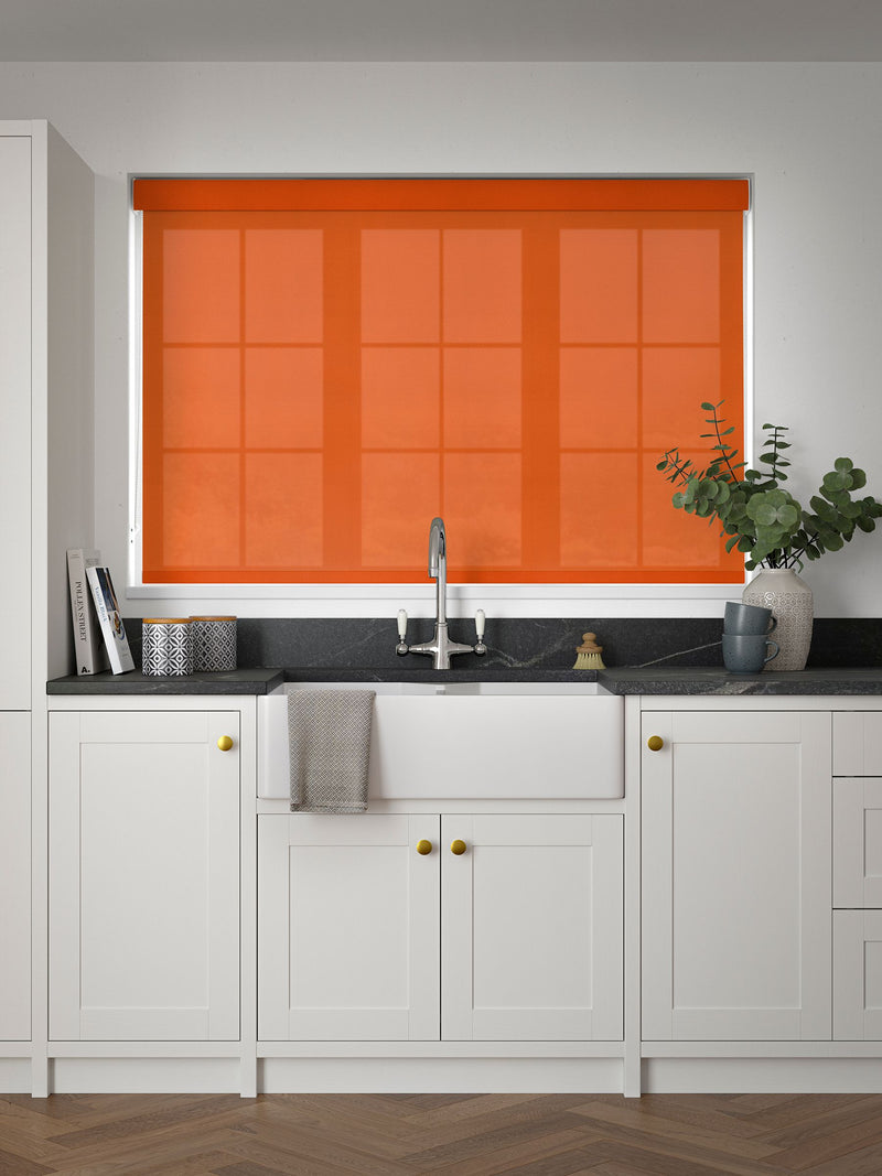 Next red roller blind made to measure, UK version