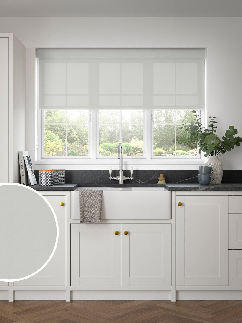 Next Mist Grey Simply Plain roller blind - British product