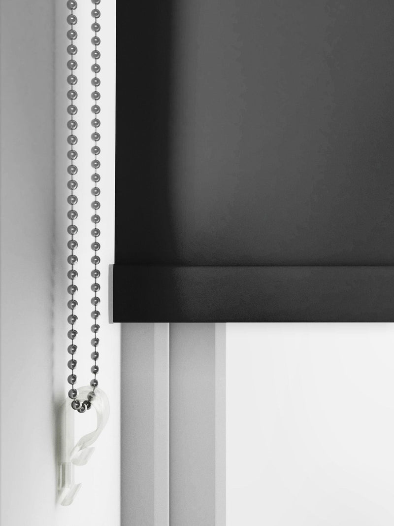 Next black plain roller blind made to measure, imported from the UK