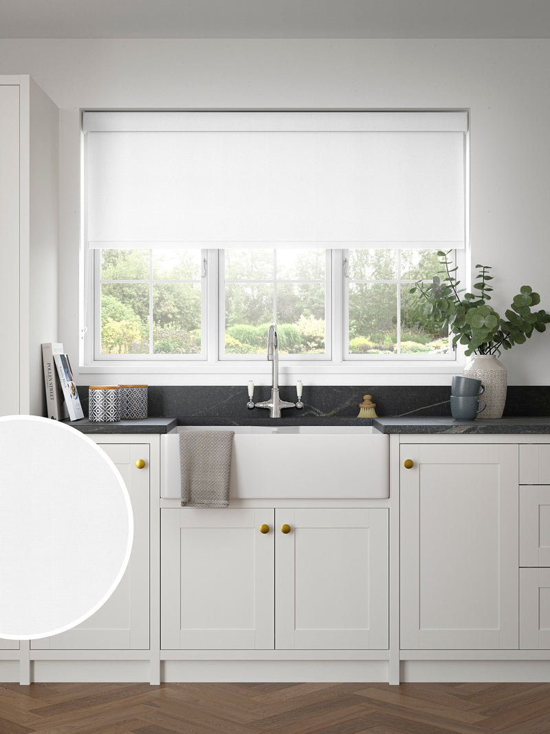 Next white waterproof roller blind imported from the UK