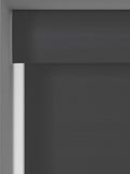 Zello dark grey waterproof roller blind, imported from the UK