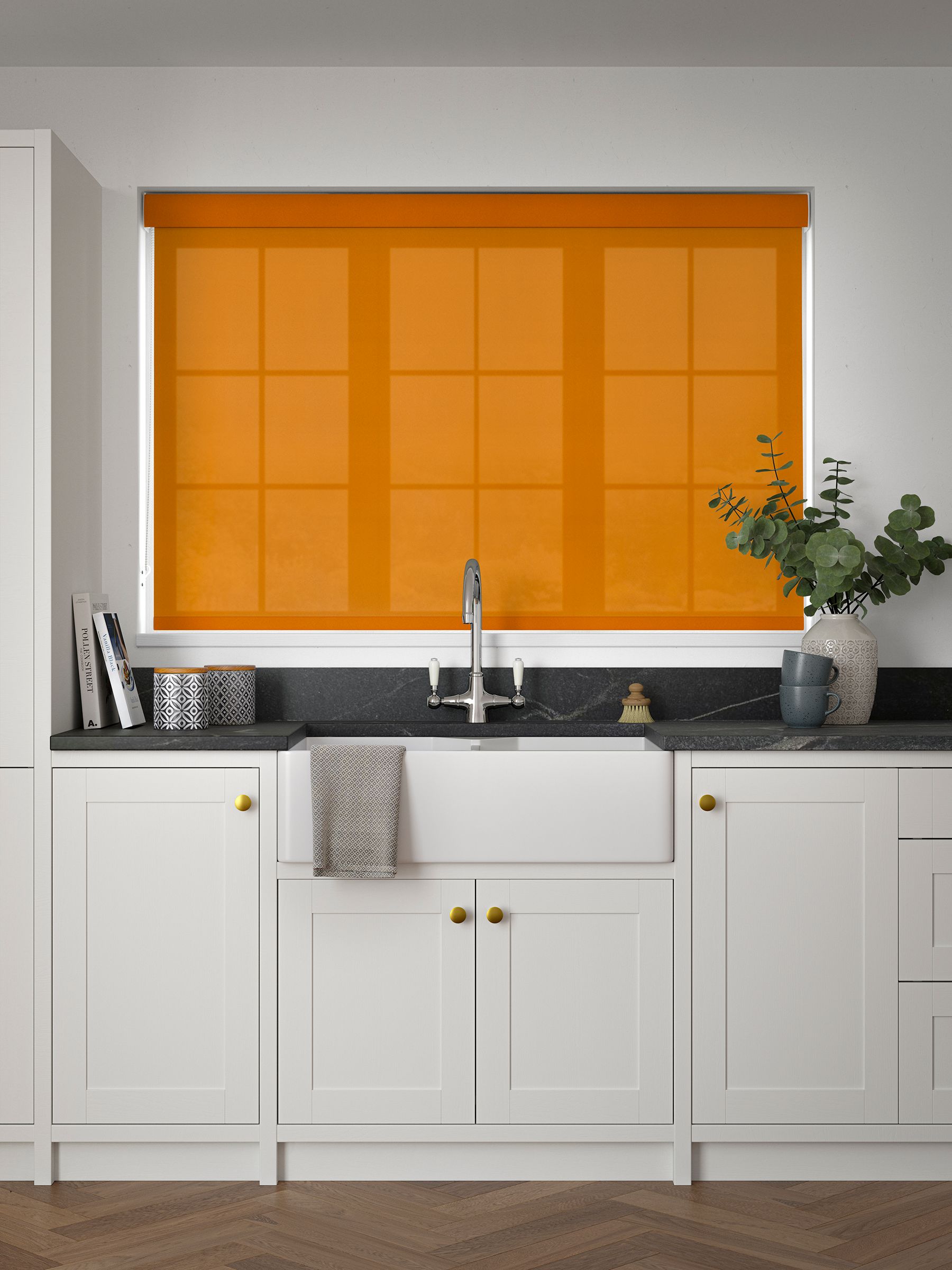 Next terracotta made to measure roller blind (British brand)