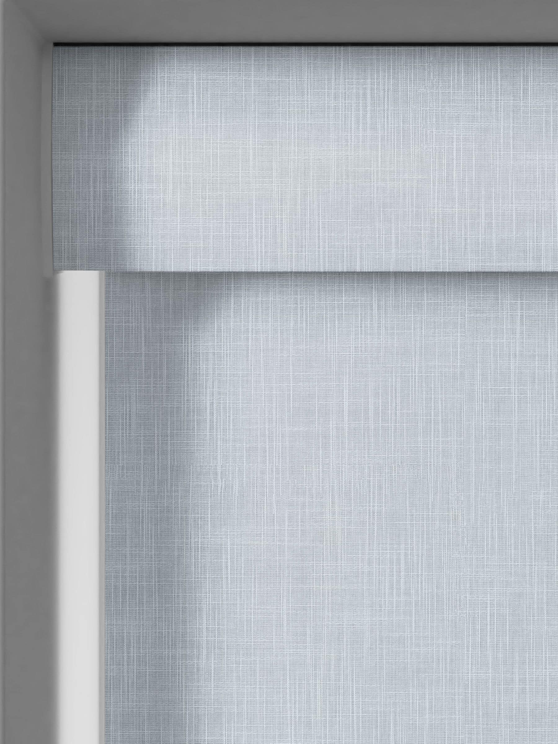 Next Leela Duck Egg Blue roller blind, imported from the UK