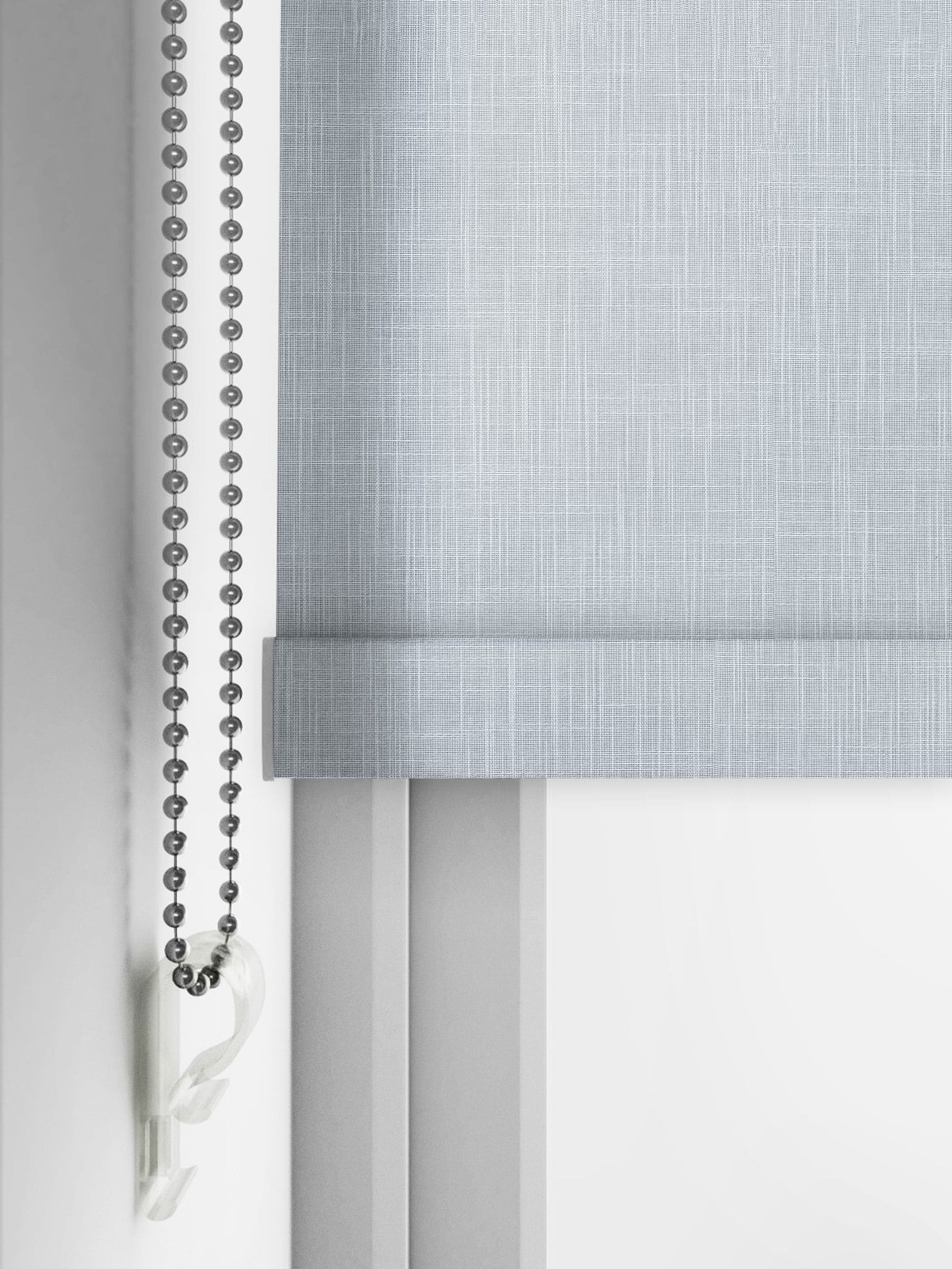 Next Leela Duck Egg Blue roller blind, imported from the UK