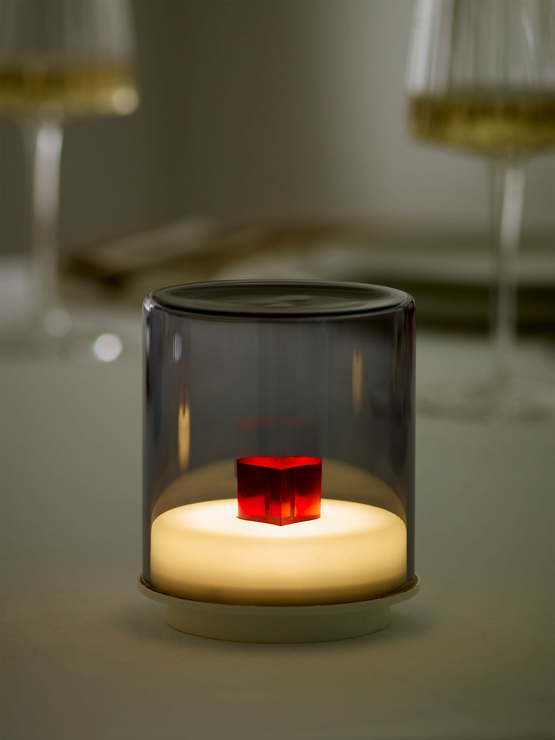 Indigo Owl Pink Small Gem Wireless Table Lamp