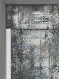 Next teal printed texture roller blind made to measure (British brand)