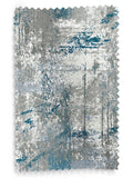 Next teal printed texture roller blind made to measure (British brand)