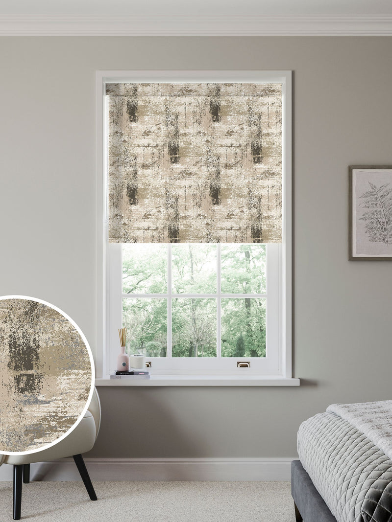 Next natural printed texture roller blind made to measure (British brand)