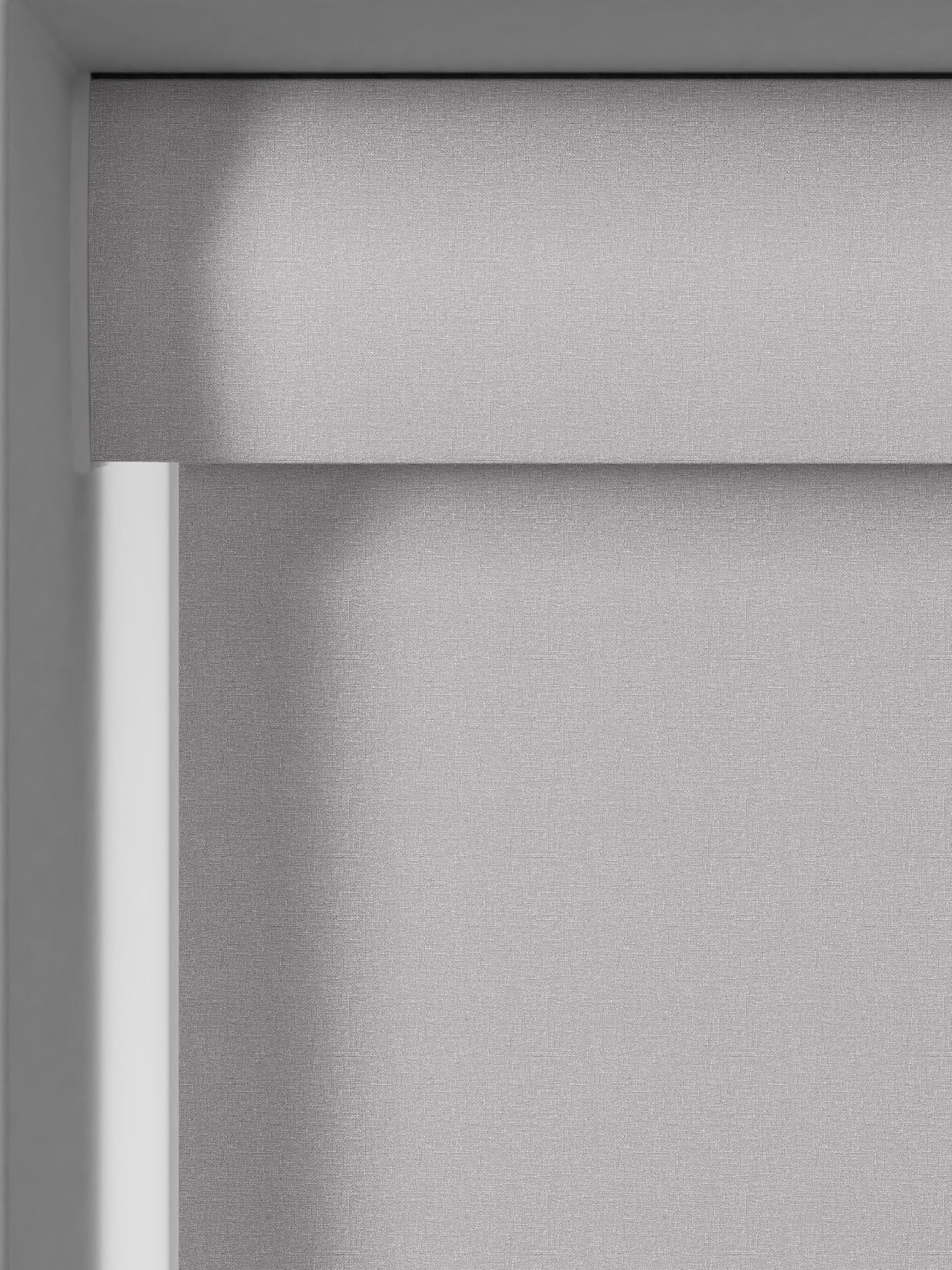 Zizzy grey blackout roller blind made to measure (British brand)