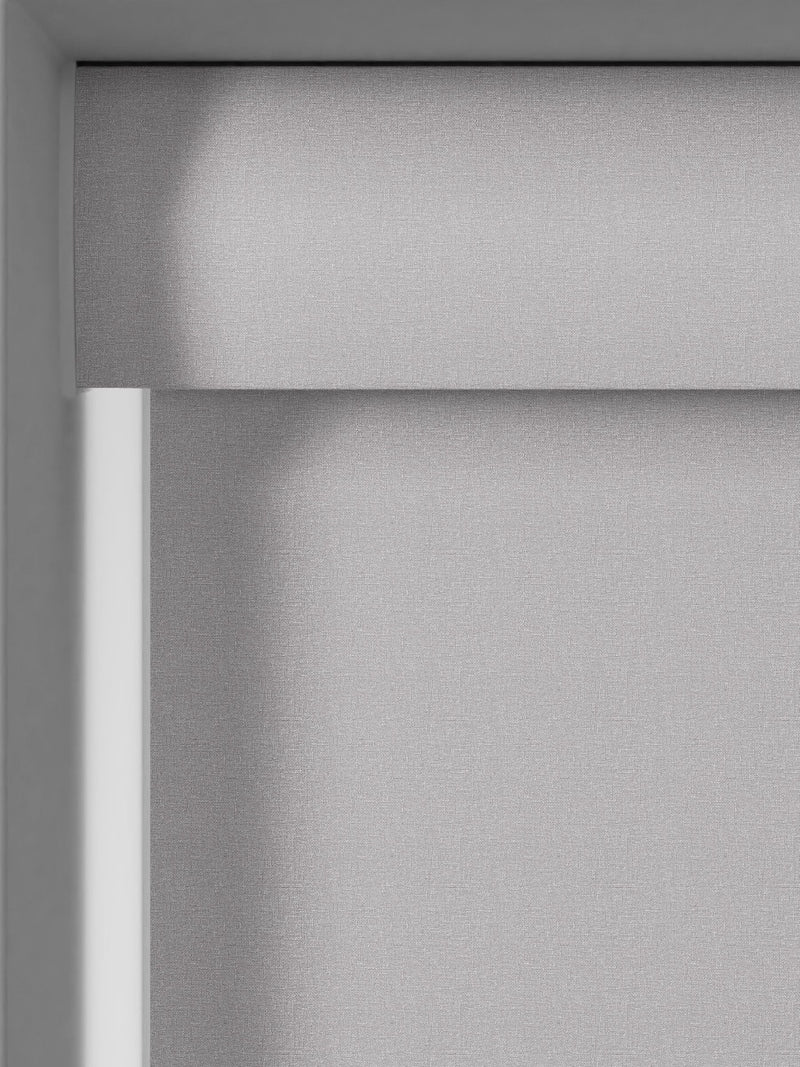 Zizzy grey blackout roller blind made to measure (British brand)