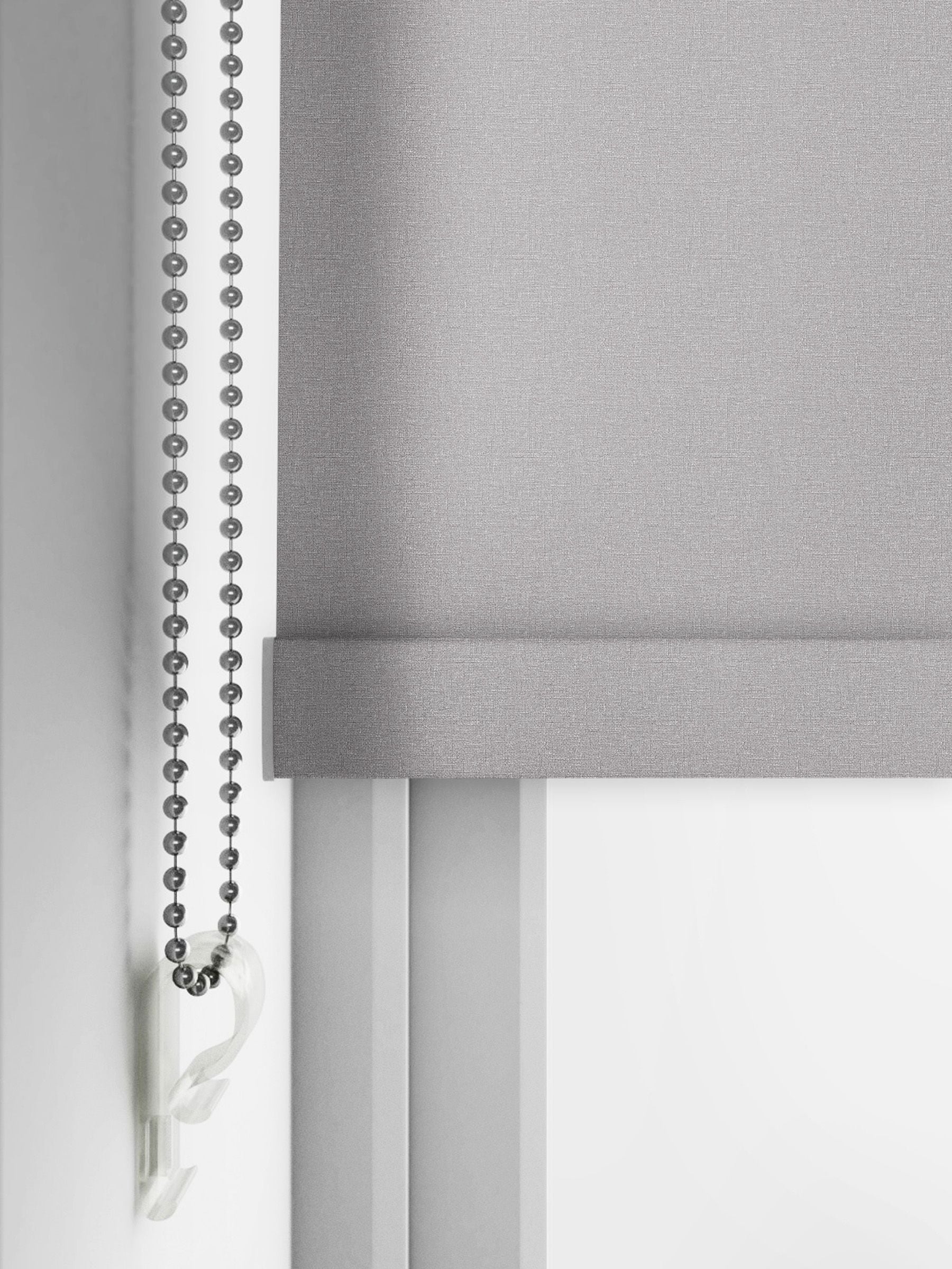 Zizzy grey blackout roller blind made to measure (British brand)