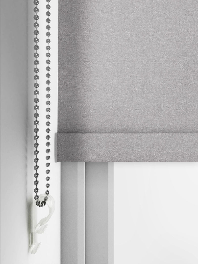 Zizzy grey blackout roller blind made to measure (British brand)