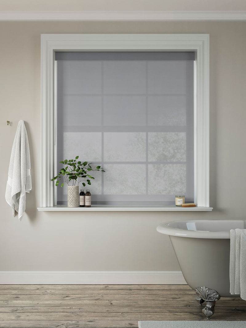 Butler Fog Grey made to measure roller blind (British brand)