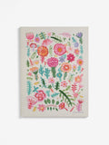 Lucy Tiffney pink and green floral canvas art 42cm x 59.5cm, UK version